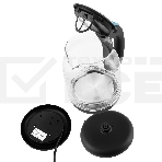 Чайник электрический Kitfort КТ-654-1 1.7л. 2200Вт голубой (корпус: стекло), фото4