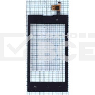 Сенсорное стекло (тачскрин) для ZTE V815W v2, черное