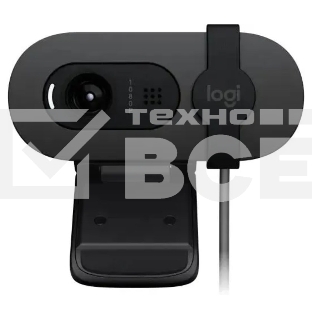 Камера Web Logitech HD Webcam Brio 90 графитовый 2Mpix (1920x1080) USB 2.0 с микрофоном (960-001581)