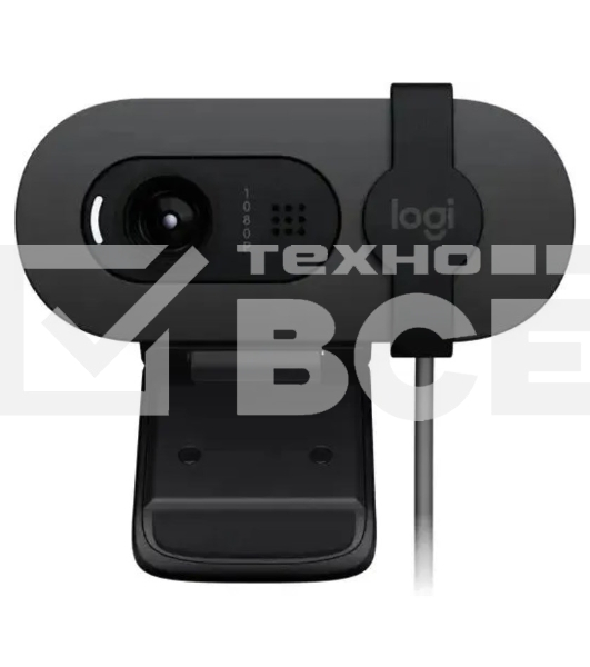 Камера Web Logitech HD Webcam Brio 90 графитовый 2Mpix (1920x1080) USB 2.0 с микрофоном (960-001581)