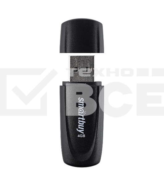 Флеш диск USB 2.0 SmartBuy 004GB Scout Black (SB004GB2SCK)