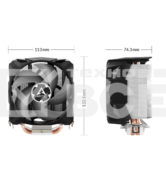 Кулер Arctic Freezer 7 X CO 1200/1150-56, Ryzen (AM4) RET (ACFRE00085A)