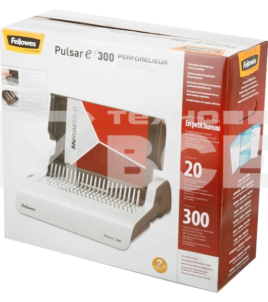 Переплетчик Fellowes Pulsar E (FS-56207) A4/перф.15л.сшив/макс.300л./пластик.пруж. (6-38мм)/электр.