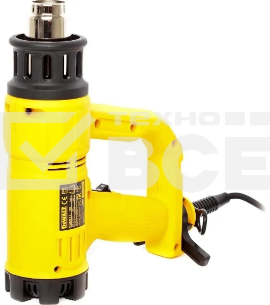 Фен техн. DeWALT D264142000Вт 50-600С 650л/мин + насадки