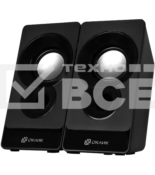 Колонки Oklick OK-165 2.0 черный 6Вт