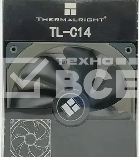 Вентилятор для корпуса Thermalright TL-C14 черный, 140 мм, 1500 об/мин, 26.6 дБ, 4 pin