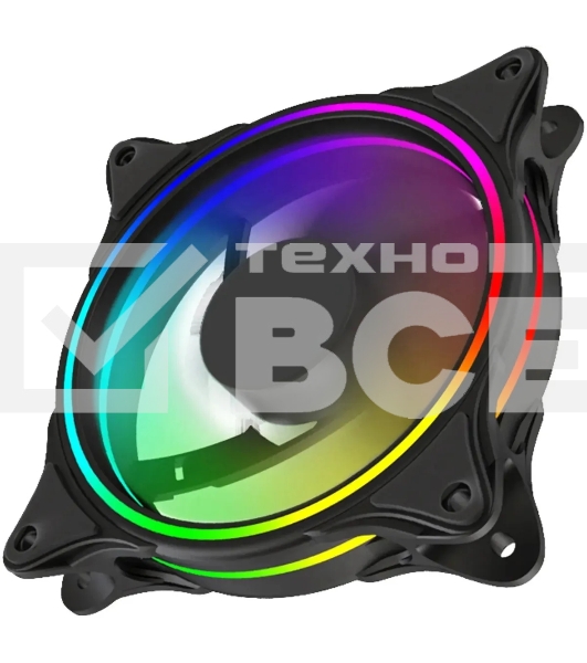 Вентилятор для корпуса Bloody BD-CF120ARGB3 ARGB черный, 120 мм, 1600 об/мин, 26 дБ, 4 pin