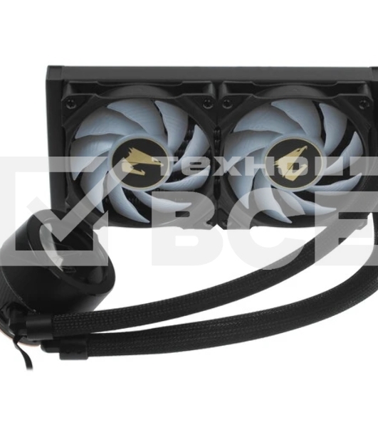 Система водяного охлаждения AORUS WATERFORCE X 240 черный 120мм алюминий+медь 2500rpm 37.6db
