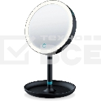 Зеркало косметическое Beurer BS45 Limited Edition круглое, 17.5 см настольное, черный, фото 1