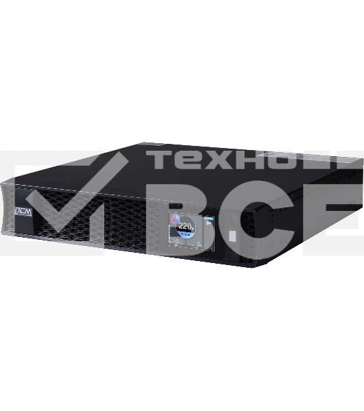 Источник бесперебойного питания Powercom Next, On-Line, 1000VA/1000W, Rack/Tower, 8*IEC320-C13, LCD, Serial+USB, SmartSlot, подкл. доп. Батарей (2027157)