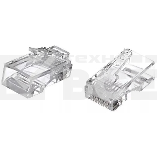 Коннектор VCOM RJ-45 (8P8C) для UTP кабеля 6кат. ( упаковка 20шт.)
