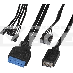 Компьютерный корпус Miditower ExeGate XP-332UC-UNS400 (ATX, БП UNS400 с вент. 12см, 2хUSB 3.0/1хTypeC, аудио, черный), фото2