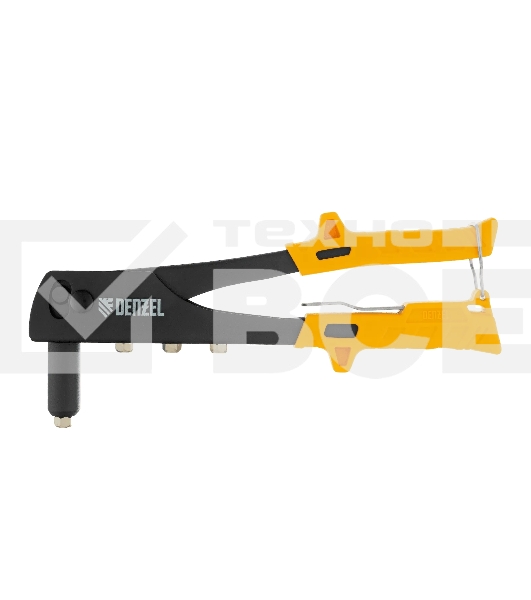 Заклепочник ручной Denzel 255 мм, заклепки 2,4-3,2-4,0-4,8 мм