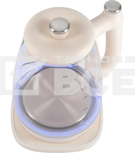 Чайник электрический Starwind SKG4042 1.8л. 1800Вт слоновая кость корпус: стекло