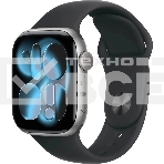 Смарт-часы Apple Watch Series 11 A3331 42мм OLED корп.серый космос Sport Band рем.черный разм.брасл.:S/M (MEQW4LW/A), фото 1