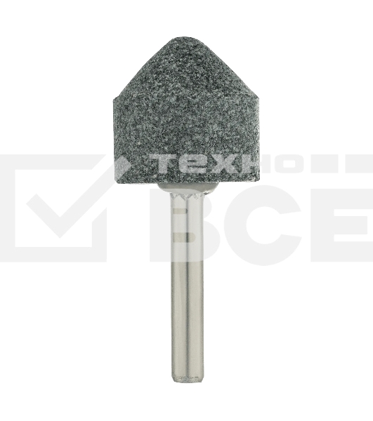 Шарошка абразивная Denzel конус, для дрели, 25 x 25 мм, хвостовик d6 мм, 63С