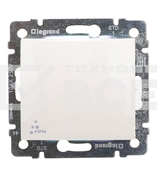 Выключатель Legrand Valena 10A, IP44, слоновая кость, 774101