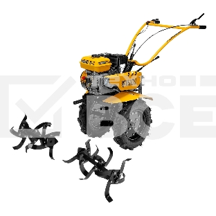 Мотоблок Denzel DPT-270S, 7 л.с., ремен.сцеп, фрез 3х4, ШОМ, передачи 2В/1Н