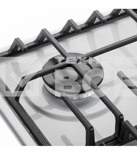 Газовая варочная панель Maunfeld EGHE.64.6CW/G, 4 конфорки, эмалированная сталь, белый