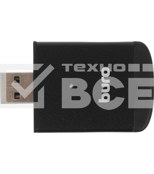Кард-ридер Buro BU-CR-3103/черный/MMC/MS/MS Duo/MS Micro M2/MS Pro/RS-MMC/SD/SDHC/TF/mini-SD/USB 2.0/пластик