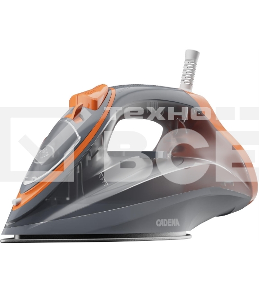 Утюг Cadena IC599C серый, 2600 Вт, 30 г/мин, 175 г/мин, 260 мл