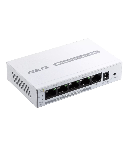 Коммутатор ASUS ExpertWiFi EBP15, 5×1 Гбит/с (4×PoE+), настраиваемый