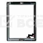 Сенсорное стекло (тачскрин) для iPad 2 (A1395, A1396, A1397), белое с кнопкой OEM, фото2