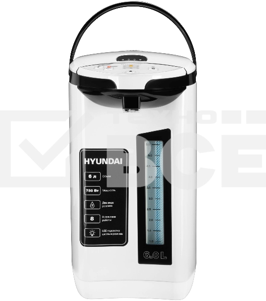 Термопот Hyundai HYTP-4850 6л. 750Вт белый/черный