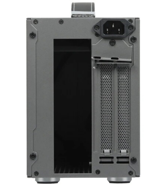 Компьютерный корпус без блока питания PCCooler I100 PRO MESH GY, Mesh Compact, серый, SPCC, no fans ITX 60/300/SFX PSU support; 1x2.5', 1x3.5', 2xPCI 1xUSB-C 3.1 308x128x190mm