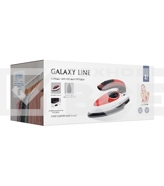Утюг дорожный Galaxy Line GL 6137 1100Вт красный