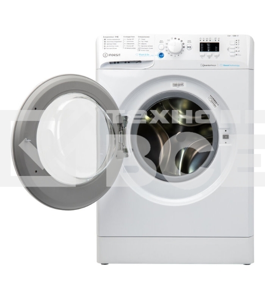 Стиральная машина Indesit BWSA 6109 WWV RU белый, загрузка фронтальная 6 кг, 1000 об/мин, класс: A