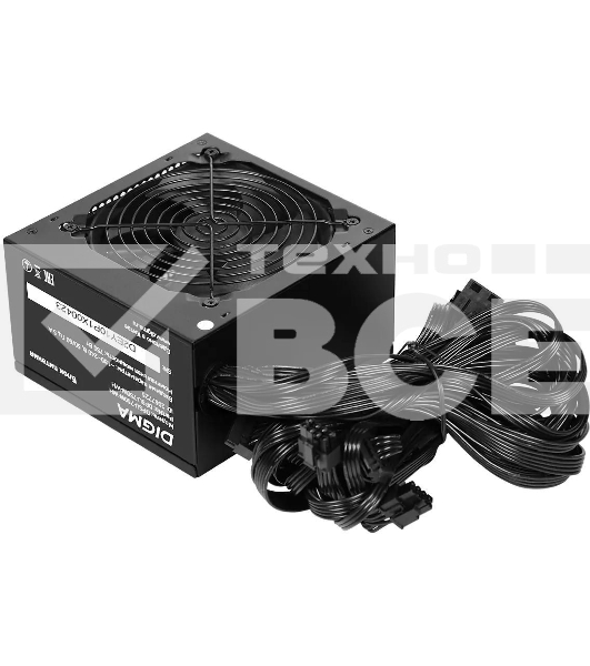 Блок питания Digma DPSU-750W-WH RTL, 750Вт, 80 PLUS, 120мм, черный