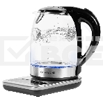 Чайник электрический Galaxy Line GL0593 2200 Вт, 1,7 л, стекло черный/серебристый, фото3