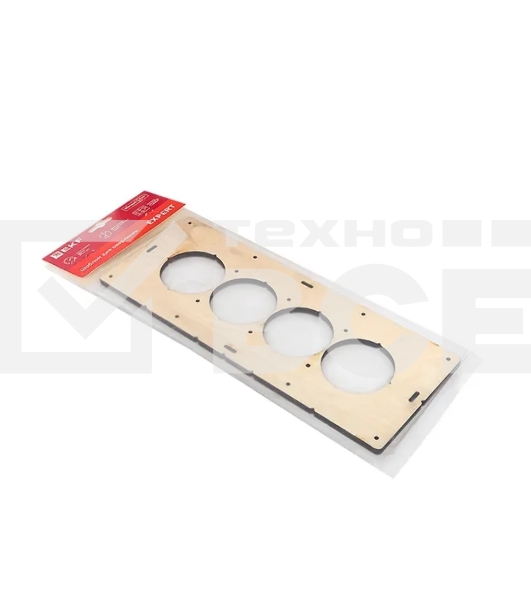 Шаблон для подрозетников EKF Expert sh-d68-4 c 4 отверстиями d 68 мм