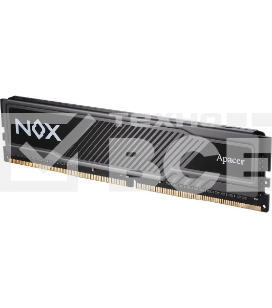 Оперативная память Apacer Nox, DDR4, 32GB (2x16 GB), 3200 MHz, CL16, радиатор, чёрный