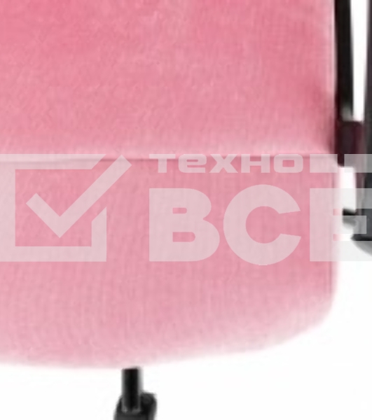 Кресло офисное Бюрократ Triest Fabric розовый Velvet 36 крестов. металл черный