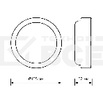 Светильник ЖКХ Gauss LITE круг 15W 1140lm 4000K 200-240V IP65 D155x52мм белый с акус сенс LED 1/40, фото3