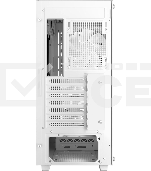 Компьютерный корпус Deepcool CC560 MESH V2 WH без БП, боковое окно (закаленное стекло), 3x120мм ARGb LED вентилятор спереди и 1x120мм ARGb LED вентилятор сзади, белый, ATX