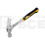 Молоток-гвоздодер Denzel 10423 450 г, цельнометаллический, двухкомпонентная рукоятка, фото 1