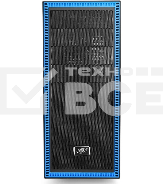 Компьютерный корпус Deepcool TESSERACT BF (one black fan) без БП, черный, ATX
