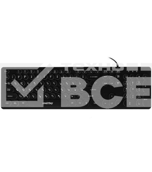 Клавиатура проводная с подсветкой Smartbuy ONE 328 USB Black SBK-328U-K