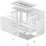 Компьютерный корпус для ПК Deepcool CH160 MESH WH, фото2