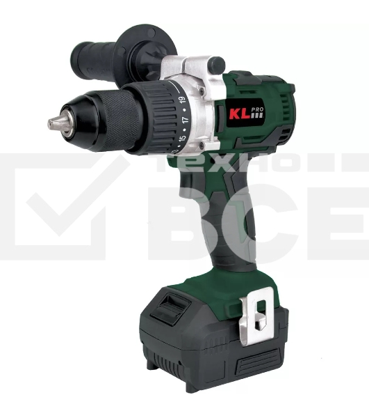 Профессиональный бесщеточный шуруповерт аккумуляторный Klpro KLNM18B-20 (18В, Li-ion-2шт, 2.0А·ч, 60Нм, З/У,в кейсе)