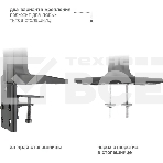 Кронштейн Kromax OFFICE-20 черный, 1 шт/уп. Кр. алюм. настол. для мон. 17'-35', max 2x10 кг, 6 ст св., нак. +45°-22°, пов. ±32°, max VESA 100x100 мм., фото5