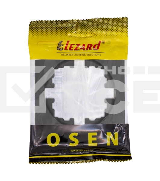 Рамка 1-м OSEN горизонт. квадрат черный бархат LEZARD 743-4200-146