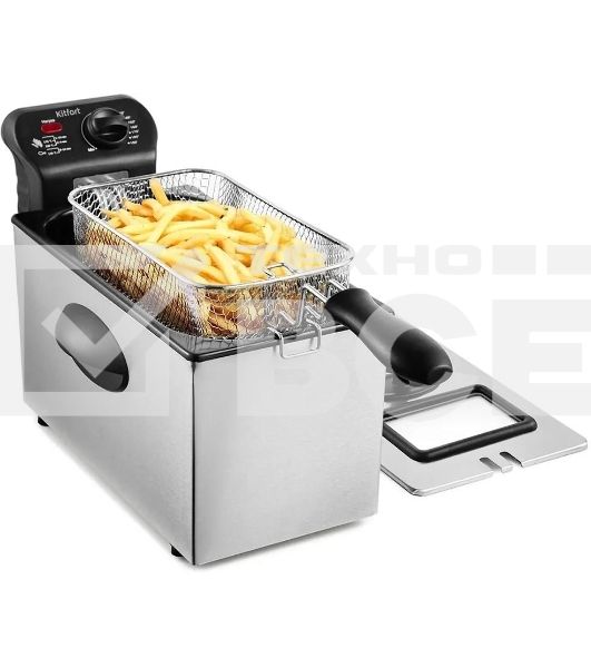 Фритюрница Kitfort КТ-2023 2180Вт черный/серебристый