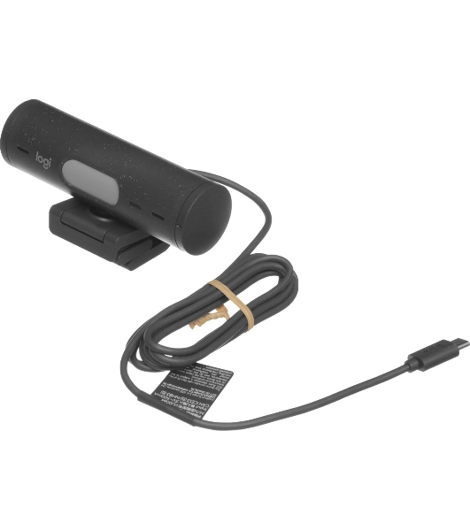 Веб-камера Logitech Brio 500 1920x1080, 30 кадр/с, USB Type-C, микрофон (2 шт, шумоподавление), автоматическая фокусировка, автоосвещение, универсальное крепление