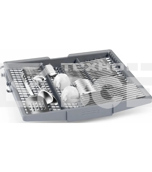 Встраиваемая посудомоечная машина Bosch SMD6ECX12E 60см., SilencePlus; Класс A-A-A; загрузка на 14 комплектов посуды, сенсорное управление, 8 программ, 59.8x55x81.5-87.5 см,сушка: с открыванием дверцы/с теплообменником, индикация на полу: проекция дисплея