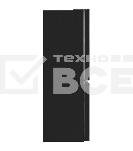 Холодильник Maunfeld MFF192NFB01 Inverter черный стекло трехкамерный 334/184л морозилка снизу, No Frost, Side by Side