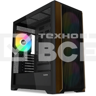 Корпус SAMA Z60, Midi-Tower, чёрный, 4 x 140 мм